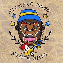 Siempre mono, nunca sapo. Digital Illustration, Drawing, and Tattoo Design project by mariasolfassi - 05.30.2026