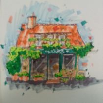 Drawing Houses Full of Life Ein Projekt aus dem Bereich Architektonische Illustration, Zeichnung, Illustration mit Tinte, Sketchbook und Skizzenentwurf von Anna Bancatelli - 01.06.2026