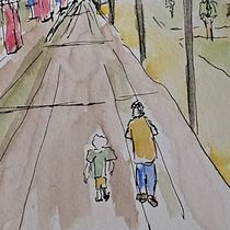 Dibujo Urbano . Desen, Ilustrație tradițională, Ilustrație arhitecturală, Pictură în acuarelă, Caiet de schițe și Schițe de Marcelo Sanchez - 06.01.2026