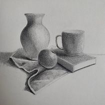 Bodegón con paciencia. Drawing, Pencil Drawing, Artistic Drawing, and Realistic Drawing project by alecanterville - 06.04.2026