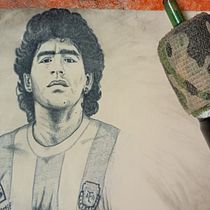 tattoo en piel maradona Ein Projekt aus dem Bereich Tattoodesign von MAURO QUIROGA - 05.06.2026