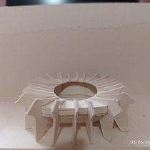 estadio de futbol . Architecture, Retail Design, Paper Craft, Drawing, Creativit, and Spatial Design project by Paulina Ramírez Rosas - 06.06.2026