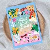 In the mood for a good summer. Lettering, Digital Illustration, Digital Lettering, and Digital Drawing project by Beatriz Vadillo - 06.09.2026