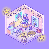 Cuarto gamer retro. Traditional illustration, Animation, Character Design, 2D Animation, Digital Illustration, and Manga project by asukamorfin_ - 06.10.2026