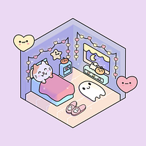 Kawaii Room Project. Traditional illustration, Animation, Character Design, 2D Animation, Digital Illustration, and Manga project by cherrymarie - 06.11.2026