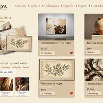 Minaleva — Art Discovery & Purchasing Platform. App Development, Digital Design, Digital Product Design, Information Design, Interactive Design, Mobile Design, UX / UI, Web Design, and Web Development project by Almina ILBEYI - 06.11.2026