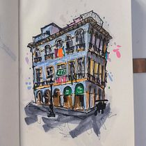 Sketch expresivo Ein Projekt aus dem Bereich Architektonische Illustration, Zeichnung, Illustration mit Tinte, Sketchbook und Skizzenentwurf von Miriam Arróspide - 14.06.2026