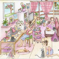Un día a la vez. Sketching, Drawing, Pencil Drawing, Traditional illustration, Ink Illustration, Watercolor Painting, and Sketchbook project by Giovana Jacobo Ortiz - 06.16.2026
