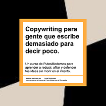 Copywriting para gente que escribe demasiado para decir poco. Un proyecto de Publicidad, Comunicación, Cop, writing, Stor y telling de Lucía Bohórquez - 16.06.2026