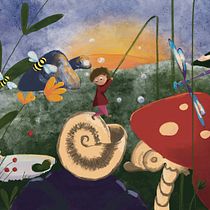 O Polegarzinho. Children's Illustration, Digital Illustration, Digital Painting, and Picturebook project by Tatiana Lobato - 06.16.2026