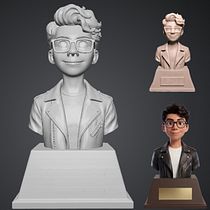 Busto en resina Ein Projekt aus dem Bereich Spielzeugdesign, Design von Figuren, Skulptur und Art To von Rodrigo Arturo Chavez Constantino - 17.06.2026