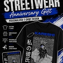 Japanese Streetwear × Anniversary Gift × Personalized Fashion Design. Business, Creative Consulting, Design Management, Management, Productivit, Artificial Intelligence, ChatGPT, and Digital Illustration project by Gulpii - 06.17.2026