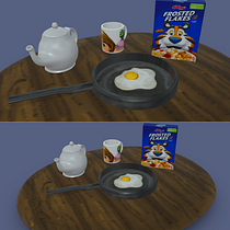 Proyecto Final: Escena de Desayuno en 3D. Product Design, and 3D Modeling project by lismeryvaldezcasado - 06.18.2026