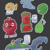 criaturas del mar. Character Design, Digital Drawing, Digital Illustration, and Drawing project by Valentina Ramirez - 06.22.2026