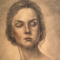 Dama di altera fierezza. Artes plásticas, Esboçado, Desenho, Desenho de retrato, Desenho realista, e Desenho artístico projeto de Egidio Calabrese Violetta - 23.06.2026