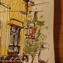 Neighbours in Japan. Architectural Illustration, Drawing, Sketchbook, Sketching, and Watercolor Painting project by Bas Boskma - 06.23.2026