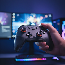 Game Sir. Artificial Intelligence, Commercial Photograph, Digital Photograph, Photograph, Product Photograph, AI Animation, AI Design, Image Generation, Photo, Video Editing with AI, and Photo Retouching project by Leonardo Souza - 06.25.2026