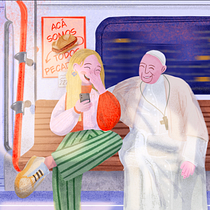 Pauli y Francisco. Digital Drawing, Digital Illustration, Drawing, and Traditional illustration project by Agos Lotierzo - 06.25.2026