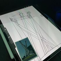 My First Procreate Drawing: Porsche Museum. Design, Design industrial, Design de produtos, e Esboçado projeto de Duygu Aydın - 28.06.2026