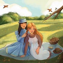 Anne and Diana . % Ana Dargel tarafından hazırlanan Dijital İllüstras, on, Dijital Çizim, Editor, al İllüstras, Ve on projesi - 06.29.2026
