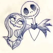 Proyecto Final: Jax and Sally. Un proyecto de Diseño de tatuajes de ilianagatto - 29.06.2026