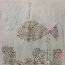 Pez mareado en el fondo del mar. Un progetto di Disegno a matita, Disegno, Creatività con i bambini e Sketchbook di Ciro Da Luz Guillén - 30.06.2026