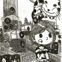 ALICE'S BACKLAND . Desenho artístico, Desenho, Ilustração tradicional e Ilustração com tinta projeto de Mario Rodrigo Romero - 01.07.2026