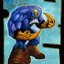 tributo a Sam Kieth, quise hacer una especie de "portada alternativa" de Maxx.. Comic, Character Design, Traditional illustration, Painting, Acr, and lic Painting project by bycriss777 - 07.01.2026