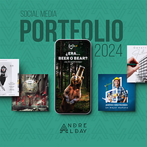 Mi portafolio después del curso. Redes sociais, Marketing digital, Marketing de conteúdo, Marketing para Facebook, e Marketing para Instagram projeto de André Alday - 03.07.2026