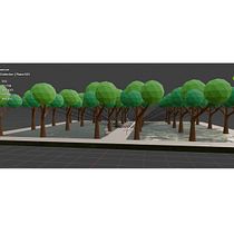 el parque silencioso. 3D, and 3D Modeling project by juan camilo arias - 07.12.2026