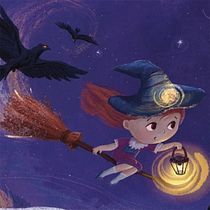 Little Witch (a course by Lucy Fleming). Digital Illustration, Children's Illustration, Digital Painting, and Picturebook project by Kateryna Kharkivska - 07.13.2026
