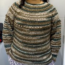 Chaleco en circular. Accessory Design, Fashion Design, Fiber Arts, DIY, and Crochet project by Mane Contreras Zapata - 07.16.2026