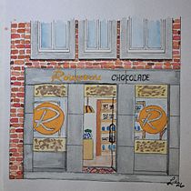Store front in The Netherlands. Painting, Drawing, Watercolor Painting, and Architectural Illustration project by leenkierousseau - 07.19.2026