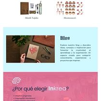 Inkrea Pagina web en Canva. Branding, Identity, Graphic Design, Web Design, and Social Media Design project by Karina Avila - 07.20.2026