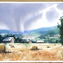 Projeto final -Paisagens em Aquarelo: téc. e ferramentas experimentais. Fine Arts, and Drawing project by Edson Moreira Júnior - 07.21.2026