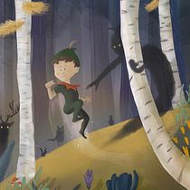 Peter Pan with a twist . Digital Illustration, Children's Illustration, Digital Painting, and Picturebook project by Kalliopi Chourdaki - 07.21.2026