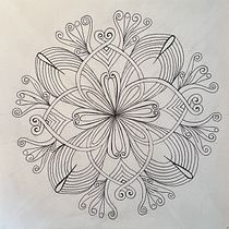Mandelas. Drawing, Ink Illustration, Art Therapy, Meditation, and Mindfulness project by Elin Hagestande - 07.22.2026