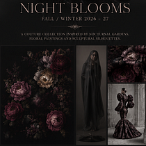 NIGHT BLOOMS - A Couture Collection.. Fashion Design, Fashion Illustration , Textile Design, Artificial Intelligence, AI Design & Image Generation project by giumleo - 07.25.2026