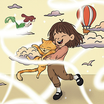 Ema y su gato Tom. Traditional illustration, Character Design, Digital Illustration, Children's Illustration, and Digital Drawing project by Camille Bloch - 07.29.2026