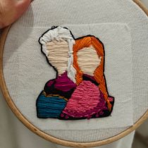 première broderie . Fashion Design, Embroidery, Sewing, DIY, Upcycling, and Textile Design project by mehdi_dupuis - 07.30.2026