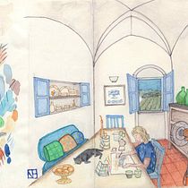 Il luogo del cuore. Traditional illustration, Sketching, Creativity, Drawing, Watercolor Painting, Sketchbook, and Gouache Painting project by Vittoria Perrone - 07.31.2026