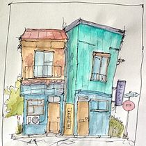 Architectural Project 01 Ein Projekt aus dem Bereich Skizzenentwurf, Zeichnung, Architektonische Illustration, Sketchbook und Illustration mit Tinte von Diego Della Tommasa - 02.08.2026