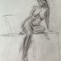 Figure drawing with charcoal. Fine Arts, Drawing, Realistic Drawing, and Figure Drawing project by Victoria Hindle - 08.02.2026