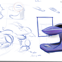 Alien coffee maker. Design, Product Design, Sketching, Drawing, and Sketchbook project by ham_samidizadeh - 08.03.2026