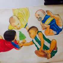 Fut Babies. Traditional illustration, Fine Arts, and Drawing project by Fabio Cabral - 08.07.2026