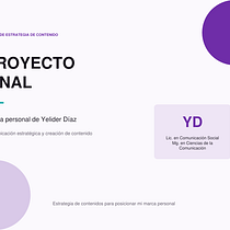 Estrategia de contenidos para mi marca personal. Graphic Design project by socialmediayelider - 08.07.2026