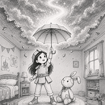 La niña que le declaró la guerra a la muerte. Traditional illustration, and Drawing project by Pietro Delmastro - 08.09.2026