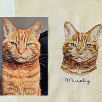 My cat Murphy. Arts, Crafts, Embroidery, and Textile Design project by virginiachico - 08.09.2026