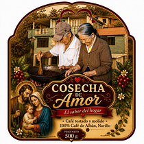 Locución publicitaria — Café Cosecha de Amor. Design project by Diego Bolaños - 08.11.2026
