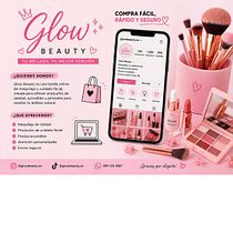 Glow Beauty – Mi tienda online de maquillaje y cuidado facial. Design projeto de NAOMY NATASHA LANDIRES RAMIREZ - 12.08.2026